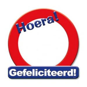 Huldeschild stopbord Blanco.